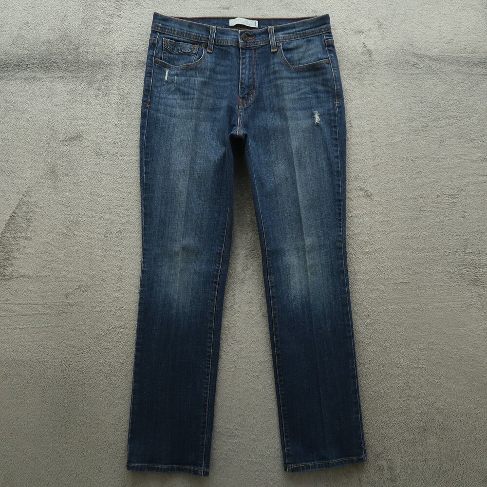 Levi's 505 Jeans Women's Size 10M Mid-Rise Straight Leg 31" Inseam Distressed